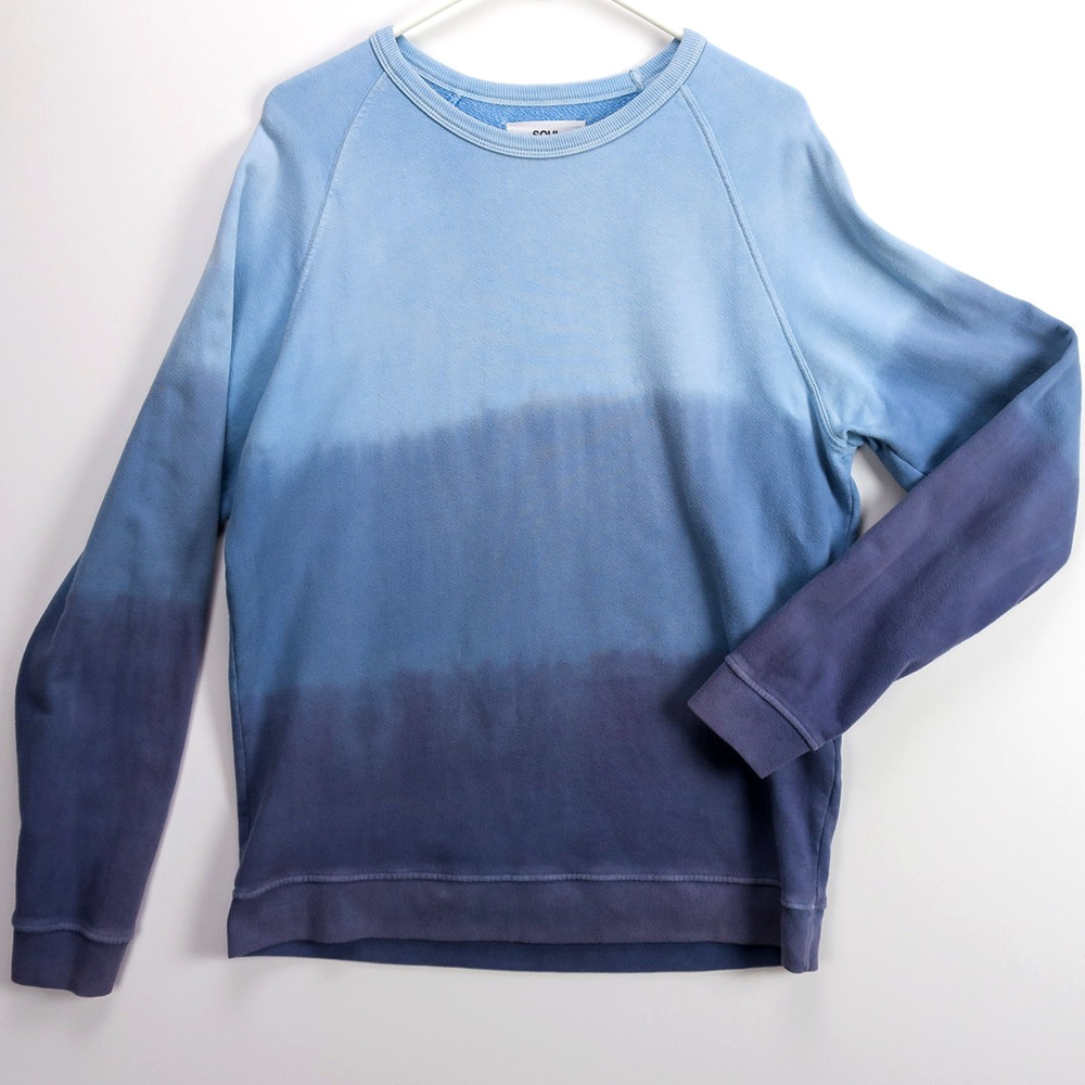 Vintage SoulCycle Dip Dye Sweatshirt Women’s L USA Made Gradient Crewneck | SOUL